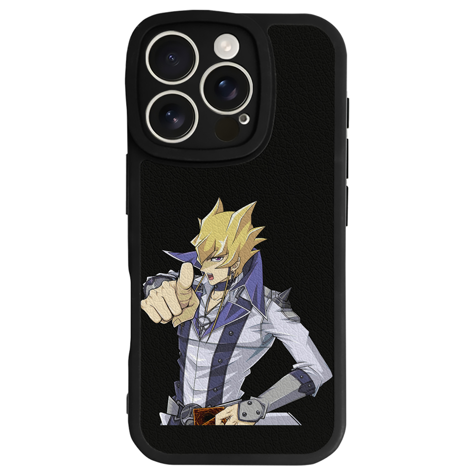 （画像用） 遊☆戯☆王 Yu-Gi-Oh! 【iPhone 16シリーズ対応】シリコンスマホケース（レザー調） 材質：シリコン